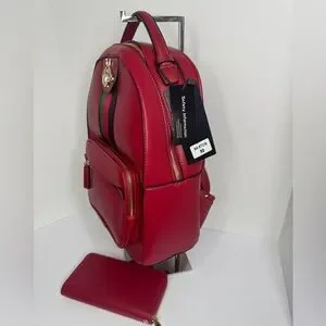 Diophy | Bags | Boutique Red Backpack With Wallet 5 X 1 X 5  display picture 2